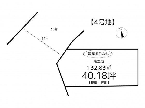 姫路市苫編、土地の間取り画像です