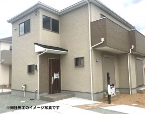 姫路市飾磨区阿成、新築一戸建ての外観画像です