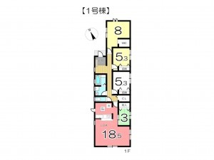 姫路市広畑区則直、新築一戸建ての間取り画像です