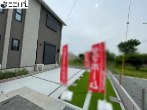 揖保郡太子町馬場、新築一戸建ての駐車場画像です