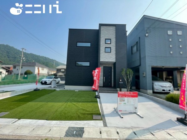 姫路市広畑区蒲田、新築一戸建ての外観画像です