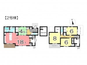 姫路市広畑区蒲田、新築一戸建ての間取り画像です