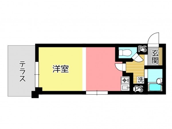 姫路市飾磨区清水、収益/事業用物件/マンションの間取り画像です