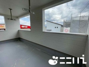 姫路市砥堀、新築一戸建てのバルコニー画像です