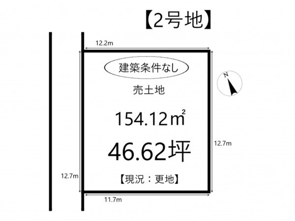姫路市御立西、土地の間取り画像です