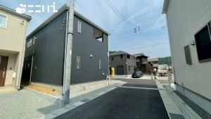 姫路市広畑区蒲田、新築一戸建ての外観画像です