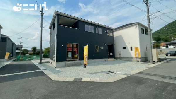 姫路市広畑区蒲田、新築一戸建ての外観画像です