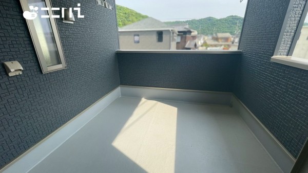 姫路市広畑区蒲田、新築一戸建てのバルコニー画像です