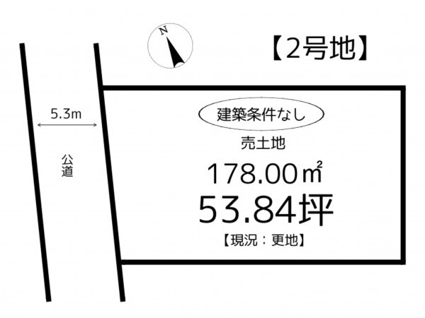 姫路市岡田、土地の間取り画像です