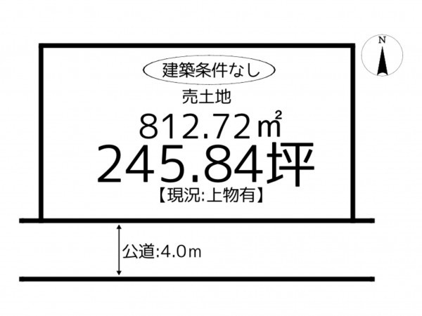 揖保郡太子町鵤、土地の間取り画像です