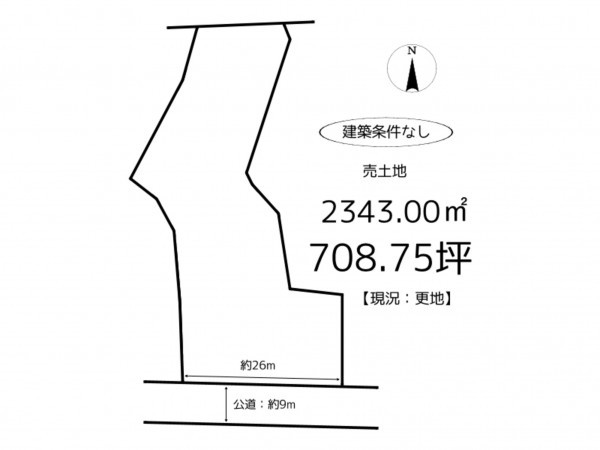 たつの市新宮町新宮、土地の間取り画像です