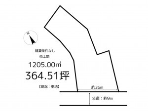 たつの市新宮町新宮、土地の間取り画像です