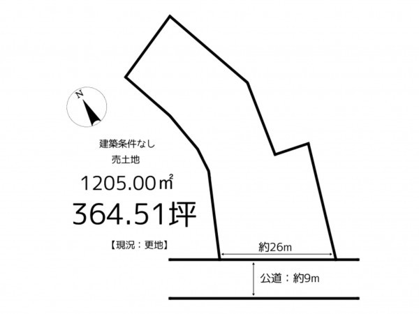 たつの市新宮町新宮、土地の間取り画像です