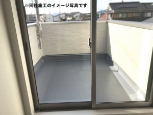 姫路市大塩町、新築一戸建てのバルコニー画像です