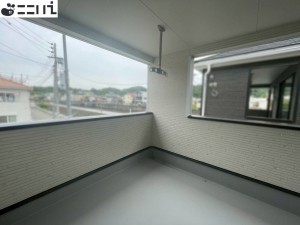 相生市那波大浜町、新築一戸建てのバルコニー画像です