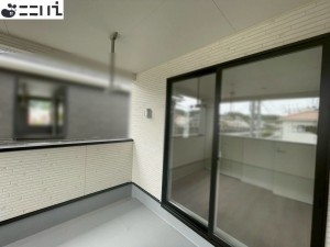 相生市那波大浜町、新築一戸建てのバルコニー画像です