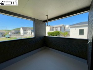 揖保郡太子町鵤、新築一戸建てのバルコニー画像です