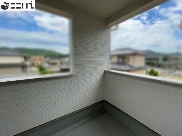 揖保郡太子町太田、新築一戸建てのバルコニー画像です
