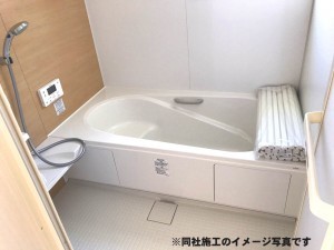 姫路市広畑区西蒲田、新築一戸建ての風呂画像です