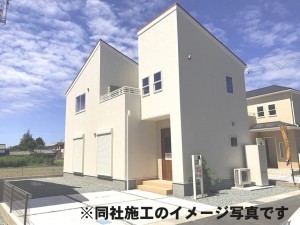 姫路市広畑区西蒲田、新築一戸建ての外観画像です