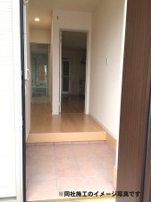 姫路市広畑区西蒲田、新築一戸建ての玄関画像です