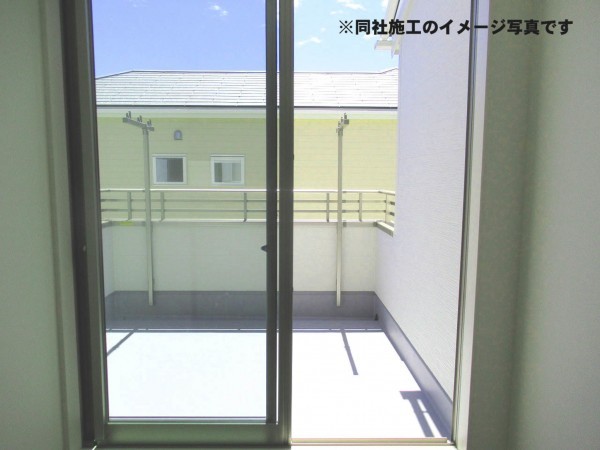 姫路市広畑区西蒲田、新築一戸建てのバルコニー画像です