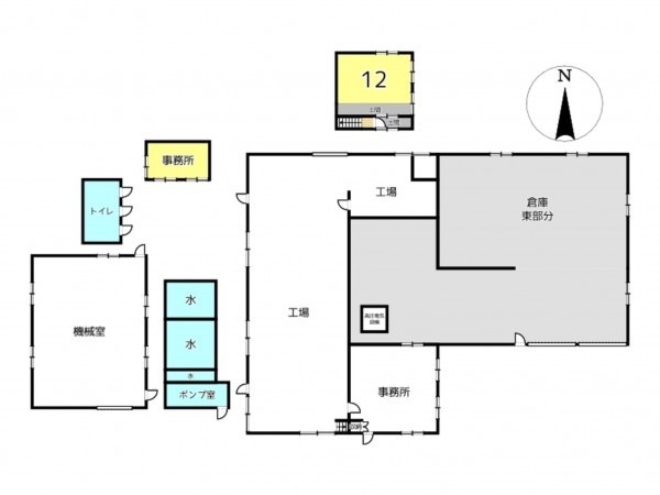 相生市若狭野町出、収益/事業用物件/工場の間取り画像です