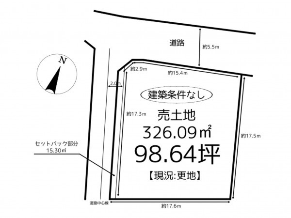 たつの市神岡町東觜崎、土地の間取り画像です