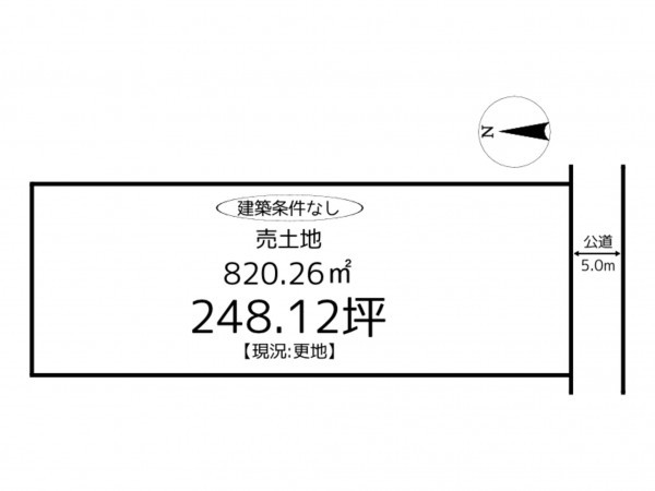 たつの市御津町苅屋、土地の間取り画像です