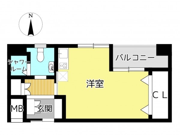姫路市北条口、収益/事業用物件/マンションの間取り画像です