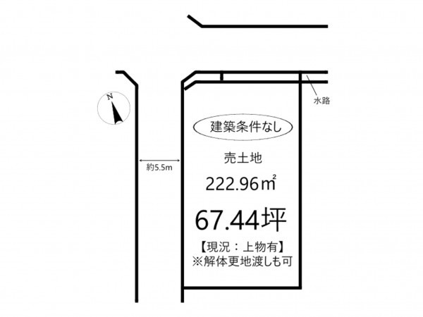 姫路市八代本町、土地の間取り画像です