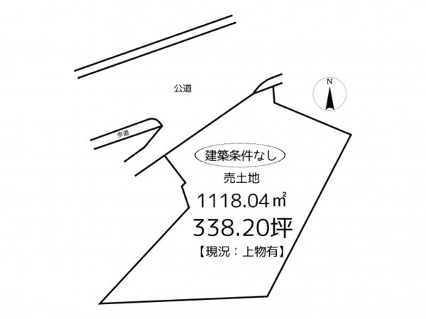 姫路市保城、土地の間取り画像です