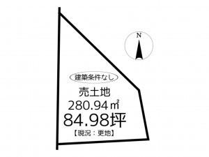 たつの市新宮町宮内、土地の間取り画像です