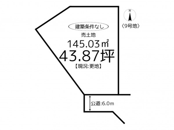 たつの市龍野町中村、土地の間取り画像です