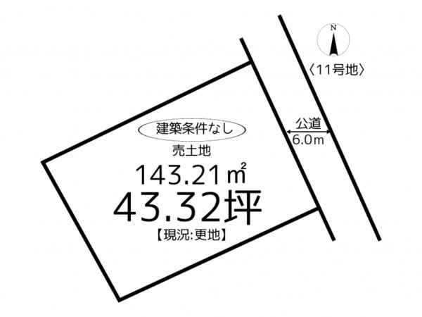 たつの市龍野町中村、土地の間取り画像です