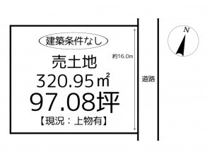 たつの市揖西町土師、土地の間取り画像です