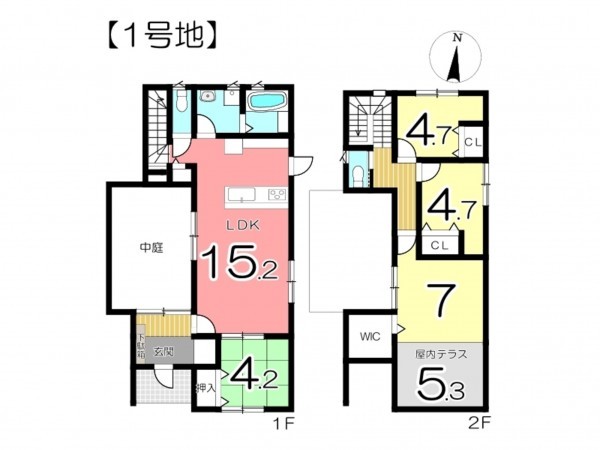 姫路市東今宿、新築一戸建ての間取り画像です