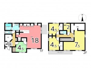 たつの市龍野町本町、中古一戸建ての間取り画像です