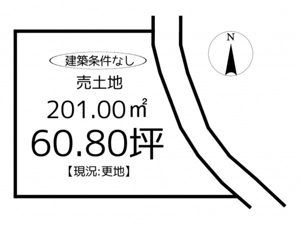 たつの市揖西町小神、土地の間取り画像です