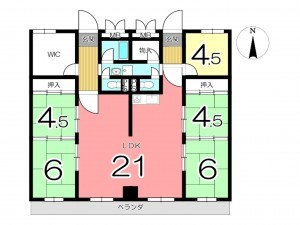 姫路市車崎、収益/事業用物件/マンションの間取り画像です