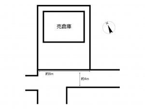 姫路市野里、収益/事業用物件/倉庫の間取り画像です