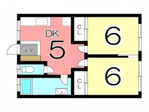 姫路市元町、収益/事業用物件/マンションの間取り画像です