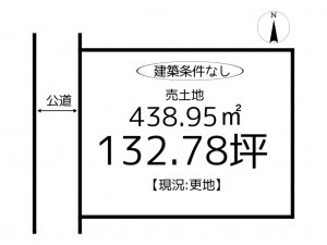 たつの市揖保川町山津屋、土地の間取り画像です