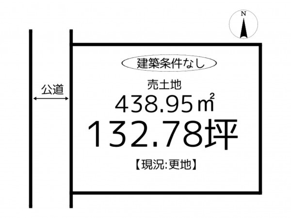 たつの市揖保川町山津屋、土地の間取り画像です