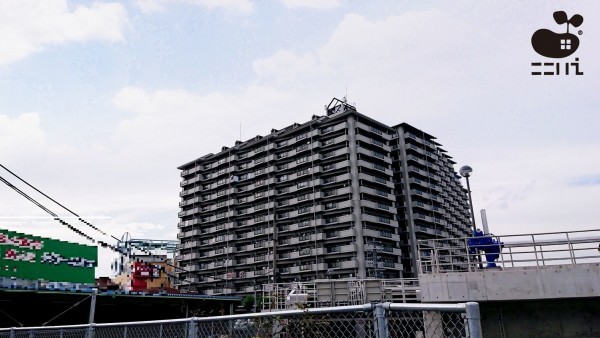 姫路市飾磨区加茂、マンションの外観画像です
