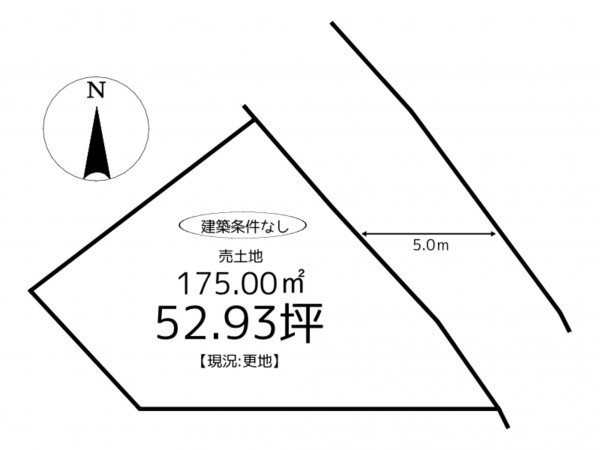 たつの市揖保川町養久、土地の間取り画像です