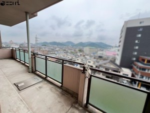 姫路市土山、マンションのバルコニー画像です