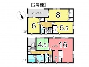 姫路市花田町、新築一戸建ての間取り画像です