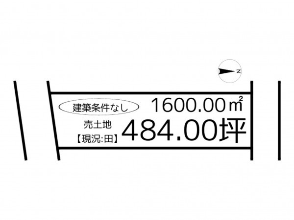 たつの市揖保川町山津屋、土地の間取り画像です