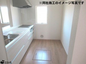 たつの市龍野町末政、新築一戸建てのキッチン画像です